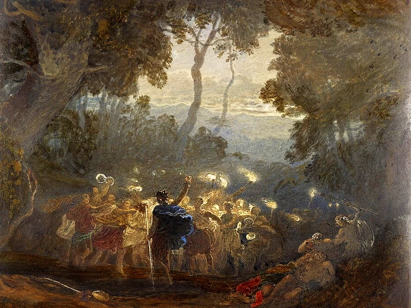 1802-Francis Oliver Finch - La valle di Comus